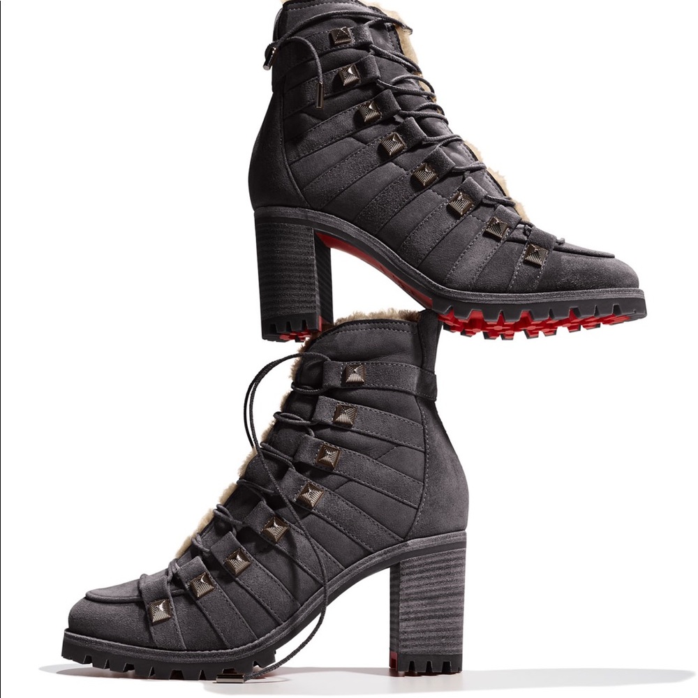 Christian Louboutin Chaletta Suede 70mm Booties